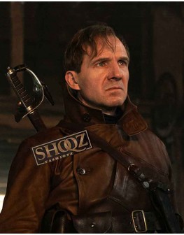 The King's Man 3 Ralph Fiennes Leather Coat